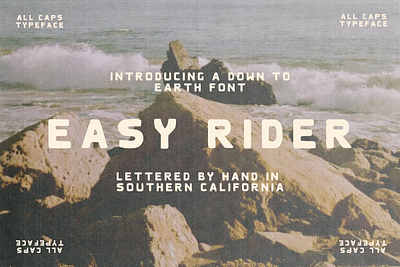 Easy Rider | Hand Drawn Sans Serif Free Download beach font beachy california california font desert font earthy hand drawn font hand lettered font handlettered handwritten font los angeles minimal ojai sans serif font surf surf font surf type surfing western font