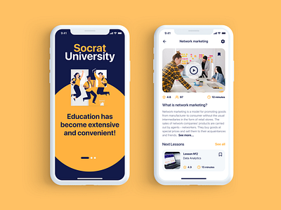 E-Learning University App e learning app ed tech app figma ios app design mobile app design university app university lessons uxui design