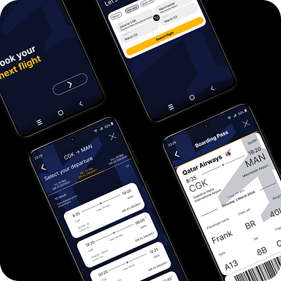 #DailyUI 24 - Boarding Pass airport app branding design flight graphic design illustration logo qatar airways ticket typography ui ux vector