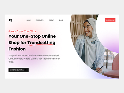 Elevate Your Shopping Experience with Our Stylish Landing Page branding e commerce figma graphic design landing page ui user experience user interface ux web banner web design