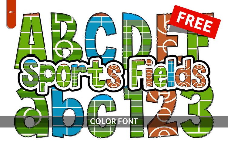 Sports Fields - Free Font by Imagination Switch on Dribbble