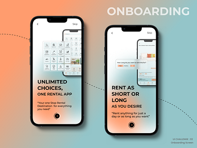 Onboarding Screen challenge daily ui figma glass effect graphic design interfacedesign onboarding onboarding screen rental app ui