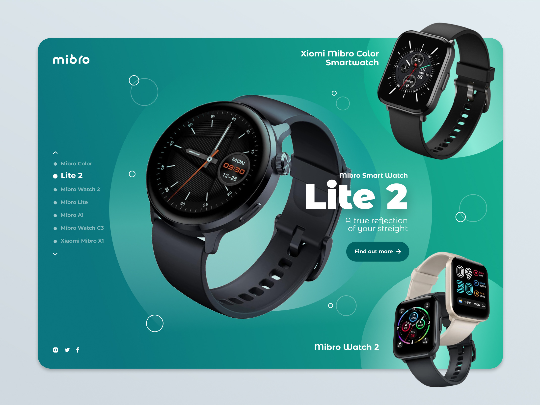 Xiaomi Watch design figma homepage slider ui ux uxui watch web web design xiaomi