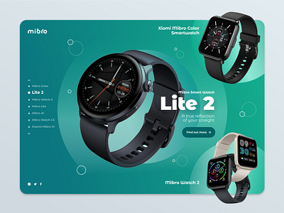 Xiaomi Watch design figma homepage slider ui ux uxui watch web web design xiaomi
