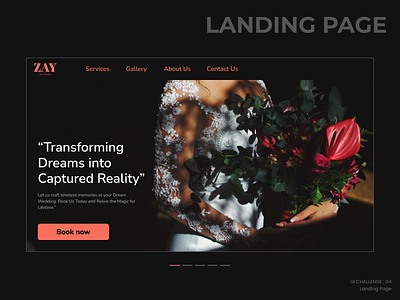 Website Landing Page art studio website challenge daily ui figma interface design landing page landing screen minimal design ui ux website