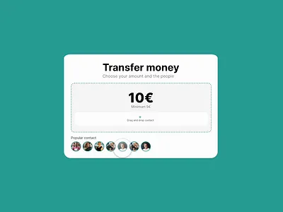 Transfer money UI animation bank design dribbble interaction motion graphics shot ui uidesign ux