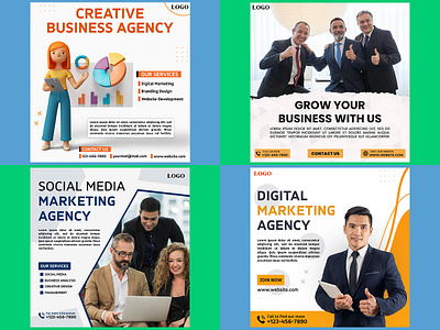 Digital Marketing Agency | Social Media Post Design ads agency banner design banners branding graphic design post poster design