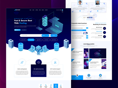 This is a Hosting Web Design Concept design figma graphic design hosting photoshop ui ux web xd design