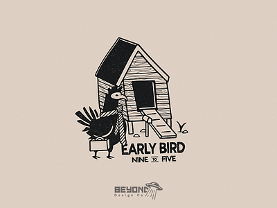 Early Bird Logo Exploration branding chicken coop icon illustration logo vector