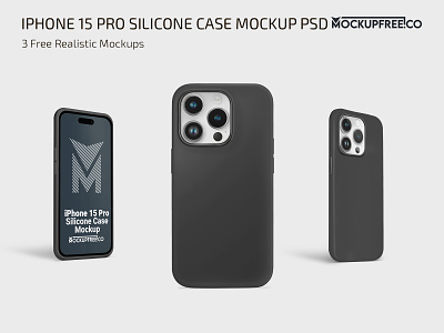 iPhone 15 Pro Silicone Case Mockup PSD case design free iphone iphone15 iphone15pro mock up mockup mockups photoshop product psd silicone template templates