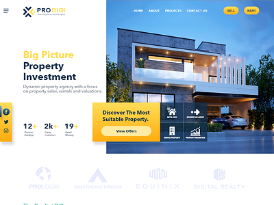 Prodigi Africa branding graphic design motion graphics property management rental property ui ux