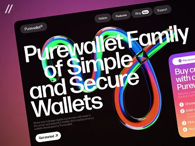 A Cryptocurrency Wallet Web Platform animation crypto cryptocurrency dashboard design exchange homepage landing landing page motion online platform ui ux wallet web web design web interaction website