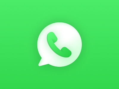 WhatsApp - App icon redesign concept #5 - large app branding design graphic design illustration logo typography ui ux vector