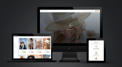 Website for designer hat shop cx tildadesign ui ux webdesign website