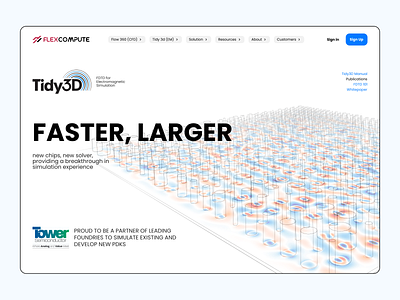 Flexcompute / Corporate Website corporate design digitalagency innovative research technologies ui ux web webdesign website