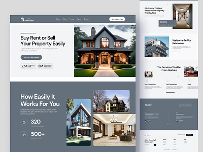 Property Agent Website Design🏠 anding page design apartment branding building graphic design home website landing page logo modern motion graphics property real estate real estate agency real estate website startup web design web page website website design workplace