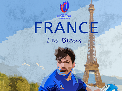 France National Rugby Team | Rugby World Cup 2023 athletes graphic design illustration sports sports edit