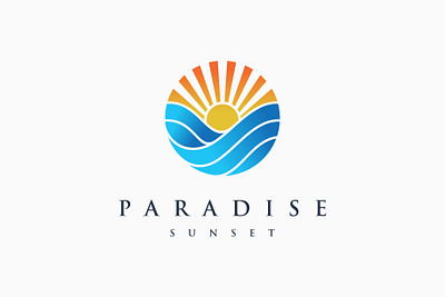 Sun Wave Colorful Logo branding colorful design flow gradient graphic design illustration logo logo design vector yellow