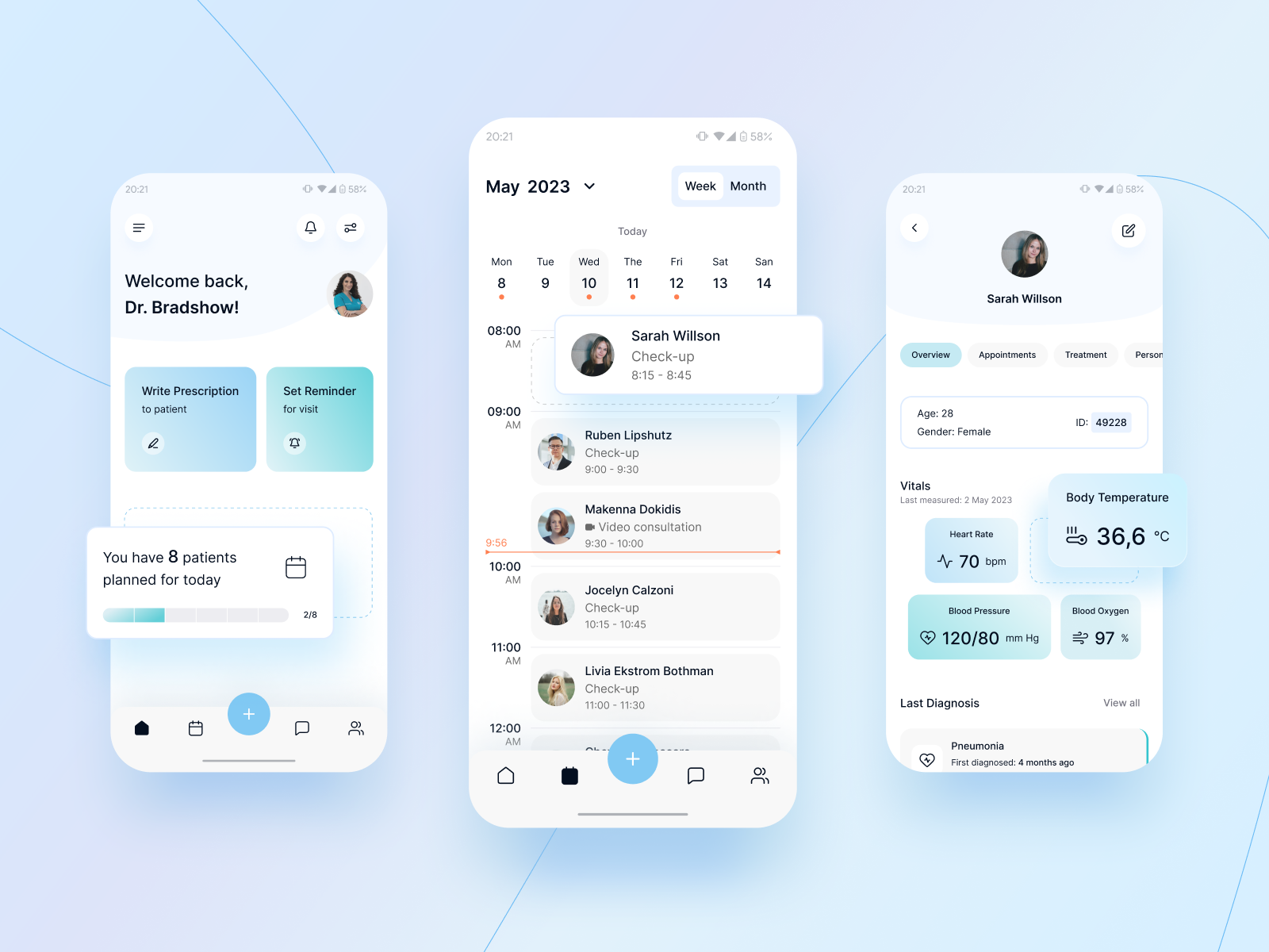 Health Connect - Medical App Concept by Kasia Macioł on Dribbble