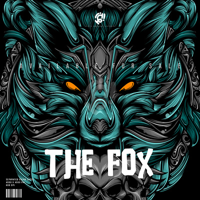 THE FOX anime apparel art clothing comic design fox illustration manga t shirt wolf