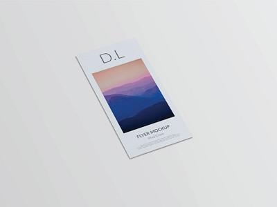 DL Flyer Mock up #8 branding brochure clean design dl download free graphic design illustration mockup print design psd white