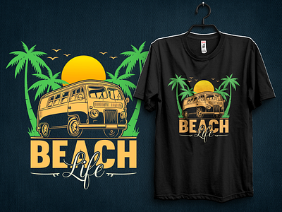 SUMMER BEACH T-SHIRT DESIGN apparel beach beachlife branding clothing design fashion graphic design holiday hoodie illustration love nature ocean photography sea summer sunset travel vacation