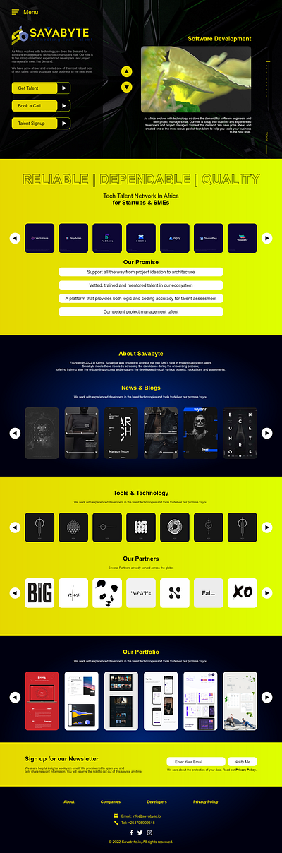 Savabyte branding interaction product ui ux