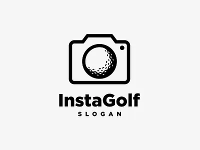 Photography Golf Logo branding design golf ball graphic design illustration logo logo design shutter vector