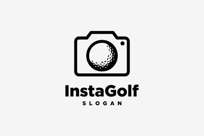 Photography Golf Logo branding design golf ball graphic design illustration logo logo design shutter vector