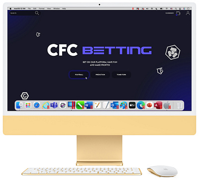 CFC betting mockup betting graphic design mockup website