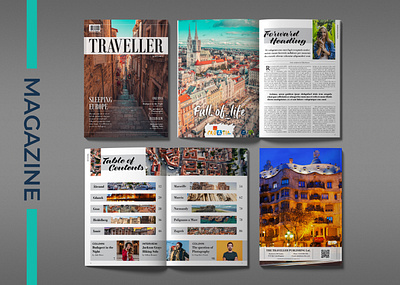 Traveller | Magazine Layout Concept adobe illustrator adobe indesign adobe photoshop digital publishing editorial graphic design layout magazine page layout print publication publishing typography