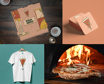 Pizza ToMatto Branding animation boldcolors brandidentity branding design fun graphic design illustration logo pizza typography vector