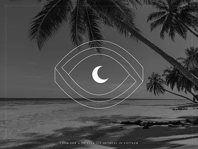 Logo design for a private VIP-retreat in Vietnam branding design fashion brand illustration logo logo design ocean palm retreat sea vietnam vip