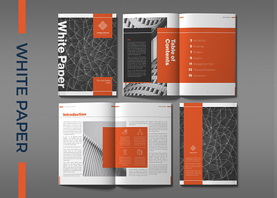 White Paper Concept adobe illustrator adobe indesign adobe photoshop digital publishing ebook editorial graphic design infographic layout page layout print publication publishing report visualization white paper