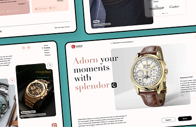 Landing page | Watch boutique | E-commerce design e commerce landing ui uiux watch