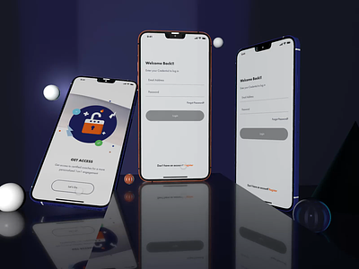 Wellbeing and Gamification app login and register animation app authentication dark ui ecommerce free ui kit gamification george samuel illustration interaction login mobile mockup animated motion purple registration sgeorge699 ui wellbeing