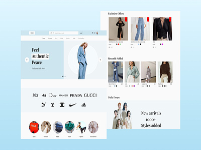 Ecommerce Website ecommerce figma shop store ui design uxui web website