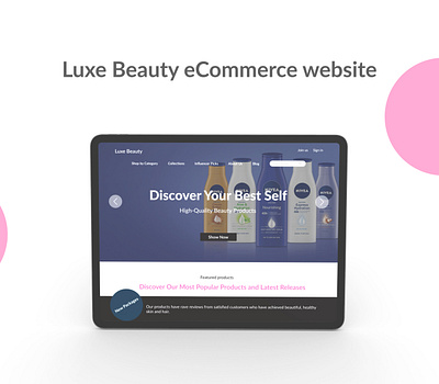 Luxe Beauty eCommerce Website behance branding daily ui design ecommerce figma figma designer landing page ui website design