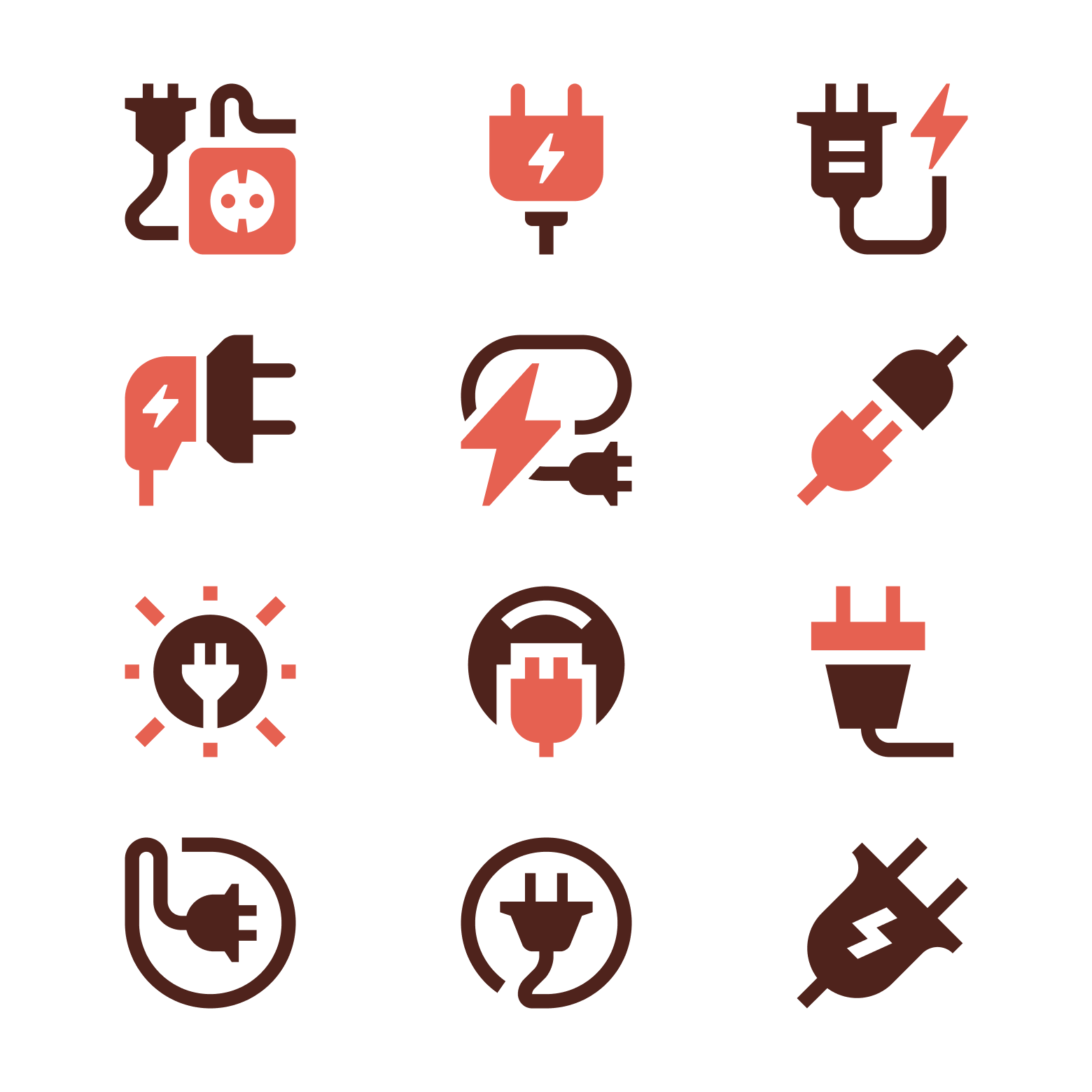 Power Plugs basicons charger connector plug in power plug power socket socket outlet socket plug svg unplugged