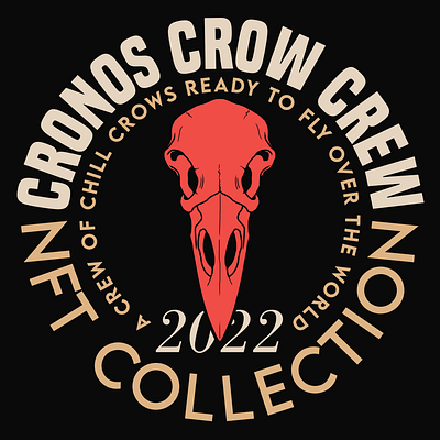 Cronos Crow Crew graphic design logo raven skate