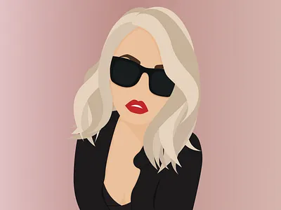 Blonde in Black art blond design designer faceless girl graphic design illustration interior interior paintings men in black new new project painting poster red lipstick vector art vector illustratot women women in black