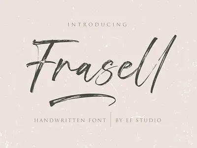 Frasell - Handwritten Brush Font branding brush font casual font display font font graffiti logo font marker effect marker font marker script natural script packaging font rough script script texture textured script