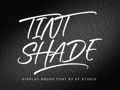 Tint Shade - Display Brush Font branding font brush font brush script display brush display brush font display font font graffiti handwritten font lettering logo font script type design typography