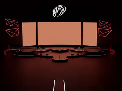Virtual Concert Concept 3d animation blender