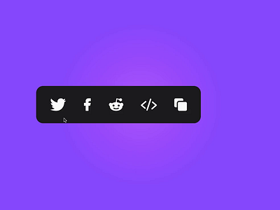 Daily UI #010 - Twitch Social Share dailyui design embed facebook link motion graphics reddit share social twitch twitter ui web