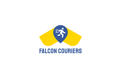 FALCON COURIERS graphic design logo