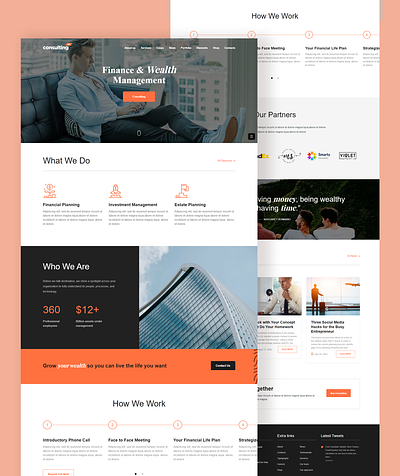 Consulting Website Design with WordPress business website business website design consulting business consulting service website consulting theme consulting website consulting website template elementor pro website design wordpress consulting wordpress template wordpress website