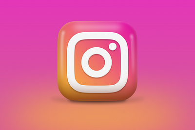 INSTAGRAM ICON 3D Consept 3d 3d icon colors consept gradient icon instagram