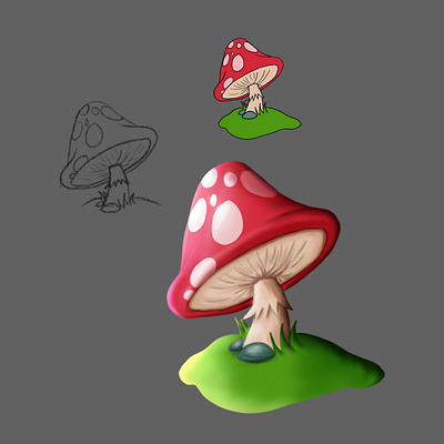 Mushroom art photoshop