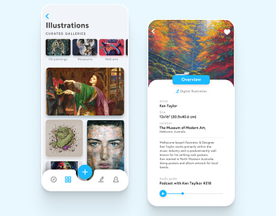 Painting App app application design graphic design illustration landing page mobile app painting ux